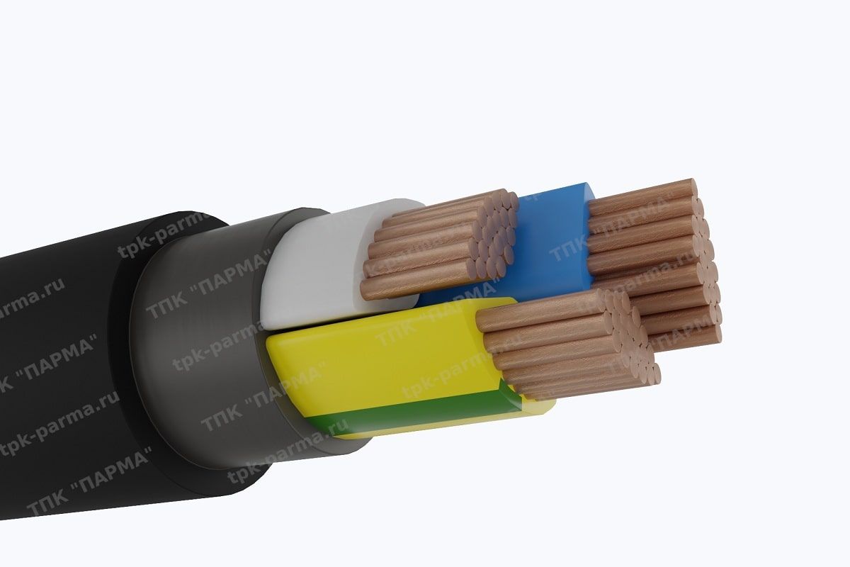Фотография провода Кабель ПвВГ 3х150+1х70 - 1кВ