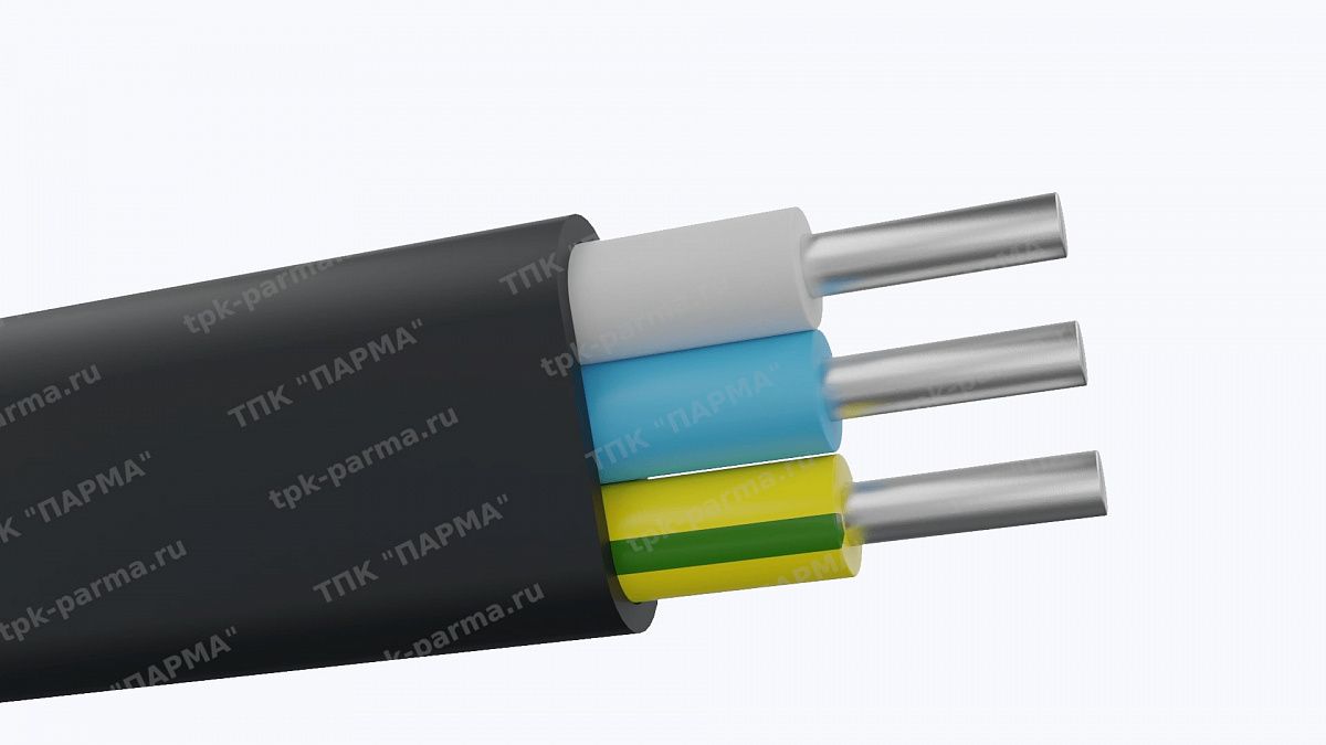 Фотография провода Кабель АВВГнг(A)-П 3х2,5